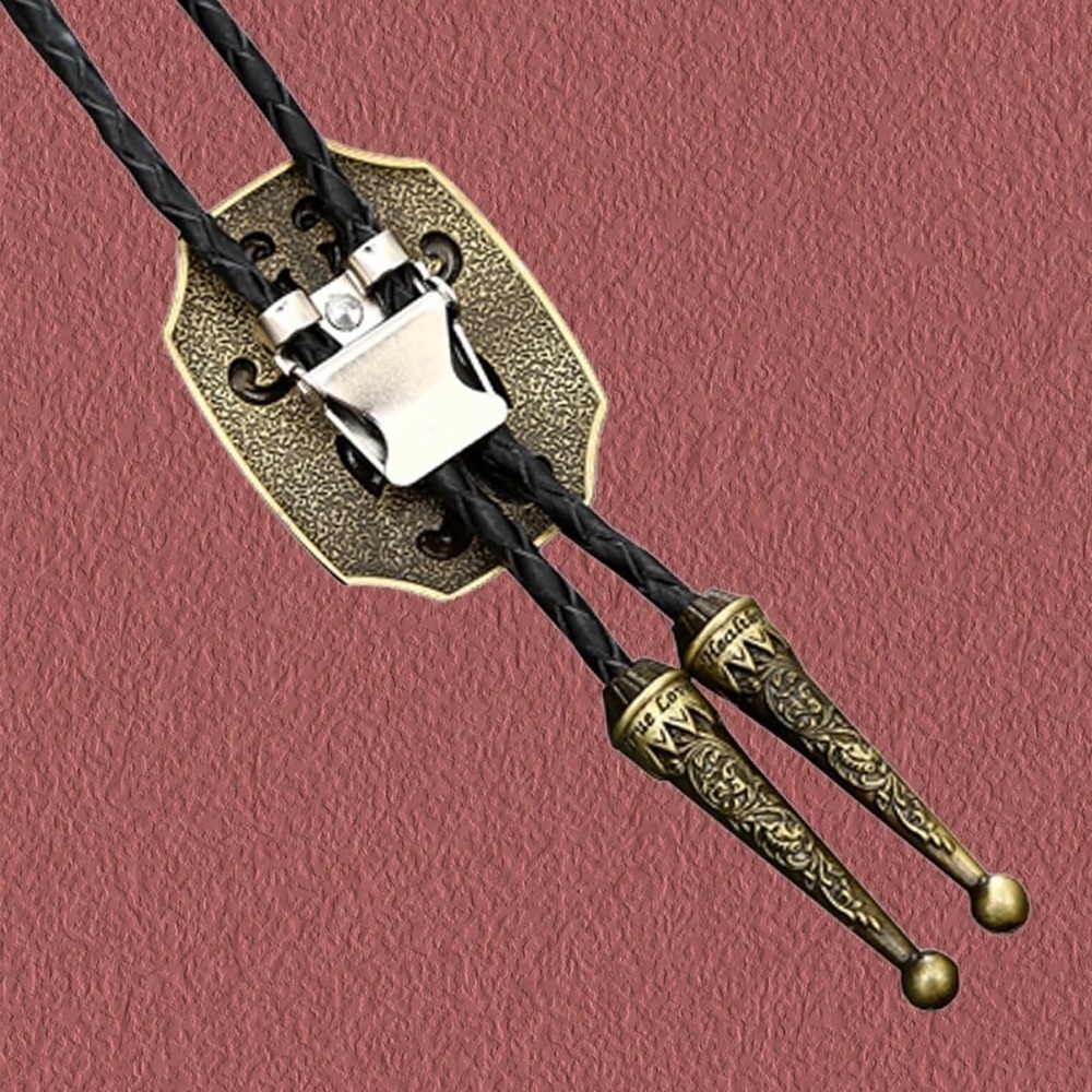 Bolo Tie for Men Western Cowboy Cowgirl Vintage Native American Cross Bolo Tie - Picture 6 of 6
